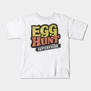 Egg Hunt Commander: Leading the Fun Kids T-Shirt